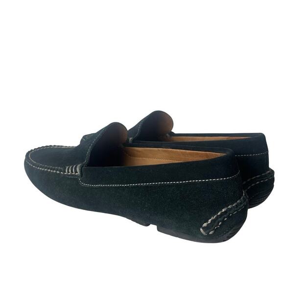 Fratelli Rossetti Men’s Green Suede Loafer SIZE 8.5 with White Stitching - Picture 5 of 8